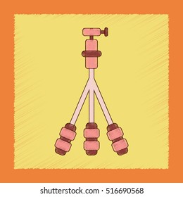 flat shading style icon technology tripod