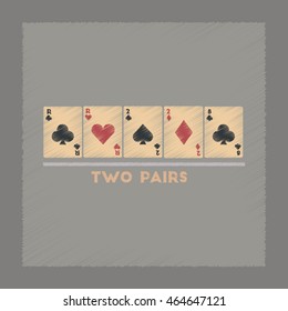 flat shading style icon two pairs