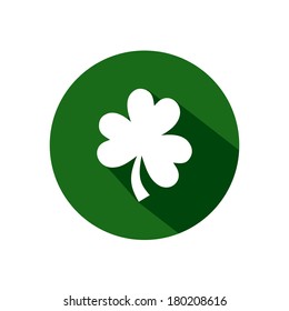 Flat Shamrock Icon VECTOR