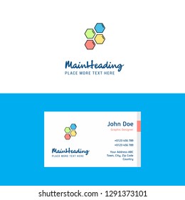 Flat Shells  Logo and Visiting Card Template. Busienss Concept Logo Design