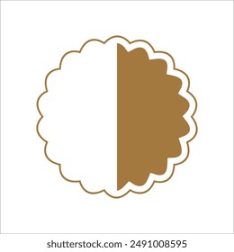 Flat shield badge icon vector element