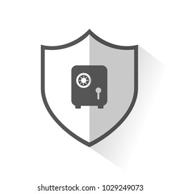 Flat Shield Icon- Vault