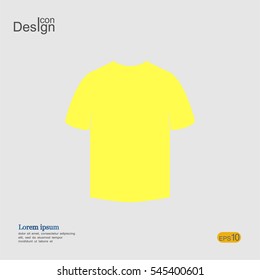 Flat shirt. Editable vector illustration. Minimal symbol.