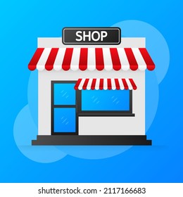 Flat shop banner, great design for any purposes. Online order. Discount banner design
