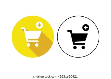 Flat Shopping Cart Icon, shopping cart icons, shopping trolley icon