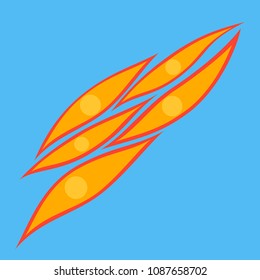 Flat showing type of muscle cells illustration