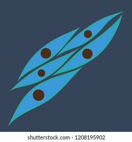 Flat showing type of muscle cells illustration