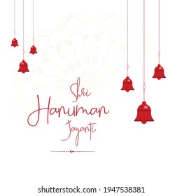 Flat Shri Hanuman Jayanti banner design template. Vector graphic illustration.