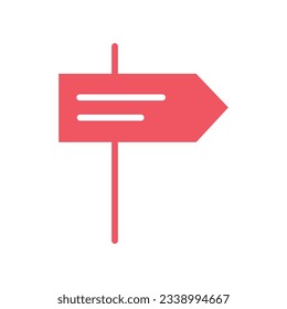 Flaches Signatursymbol Symbol Vektorgrafik