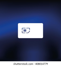 Flat sim card case illustration.