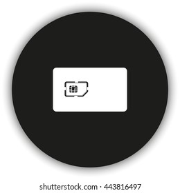 Flat sim card case illustration.
