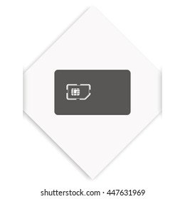 Flat sim card case illustration.