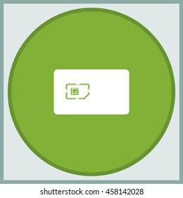 Flat sim card case illustration.