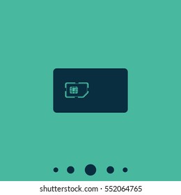 Flat sim card case illustration.