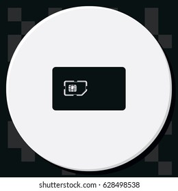 Flat sim card case illustration.