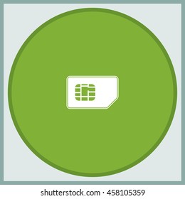 Flat sim card illustration.