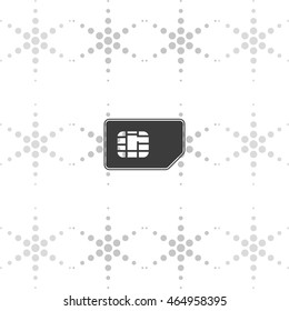 Flat sim card illustration.
