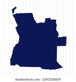 Flat Simple Angola Vector Map, can be used for business designs, presentation designs or any suitable designs.