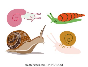 flat simple animal collection in vector.Template for logo poster icon for application and website. A series of animal images in flat style