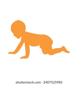 Flat and simple Baby vector design
