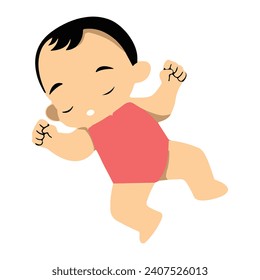 Flat and simple Baby vector design