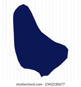 Flat Simple Barbados Vector Map, can be used for business designs, presentation designs or any suitable designs.