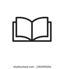 flat simple book sign symbol vector eps 10
