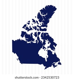 Flat Simple Canada Vector Map, can be used for business designs, presentation designs or any suitable designs.