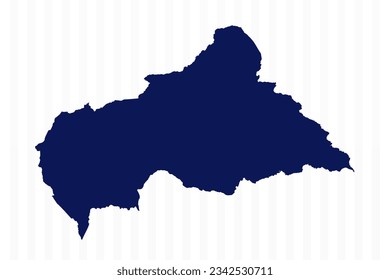 Flat Simple Central African Republic Vector Map, can be used for business designs, presentation designs or any suitable designs.
