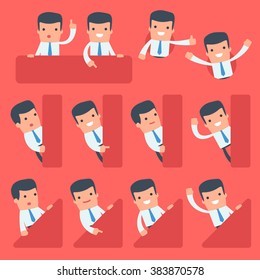 Flat Simple Character Manager for use in design