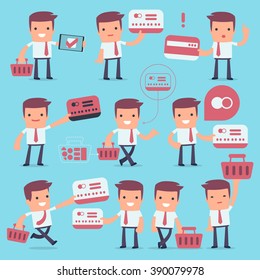 Flat Simple Character Manager for use in design