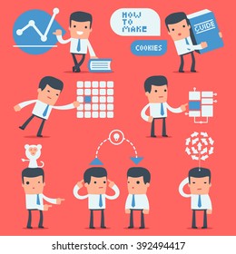 Flat Simple Character Manager for use in design