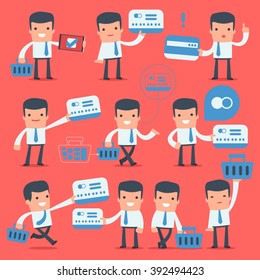 Flat Simple Character Manager for use in design