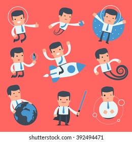 Flat Simple Character Manager for use in design