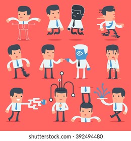 Flat Simple Character Manager for use in design