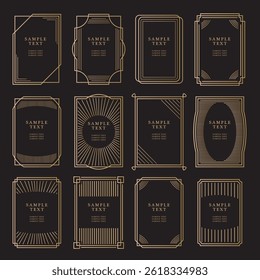 Flat simple design picture frame set