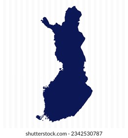 Flat Simple Finland Vector Map, can be used for business designs, presentation designs or any suitable designs.