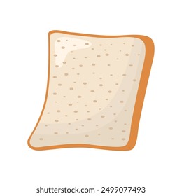 Flat Simple Illustration Of Bread