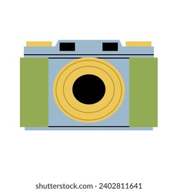 Flat Simple Illustration Of Camera