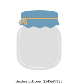 Flat Simple Illustration Of Jar