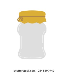 Flat Simple Illustration Of Jar