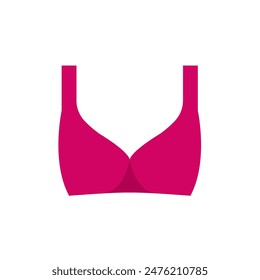 Flat Simple Illustration Of Sport Bra