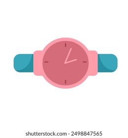 Flat Simple Illustration Of Watch