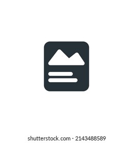 Flat, Simple, isolated new icon for ui design.