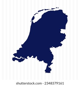 Flat Simple Netherlands Vector Map, can be used for business designs, presentation designs or any suitable designs.