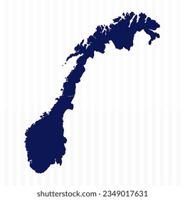 Flat Simple Norway Vector Map, can be used for business designs, presentation designs or any suitable designs.