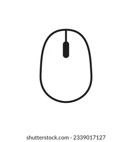 Flat simple outline mice mouse icon vector.