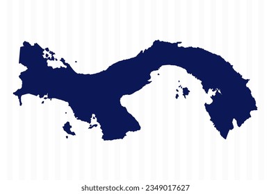 Flat Simple Panama Vector Map, can be used for business designs, presentation designs or any suitable designs.