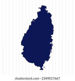 Flat Simple Saint Lucia Vector Map, can be used for business designs, presentation designs or any suitable designs.