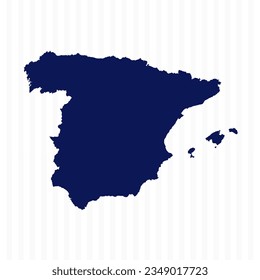 Flat Simple Spain Vector Map, can be used for business designs, presentation designs or any suitable designs.